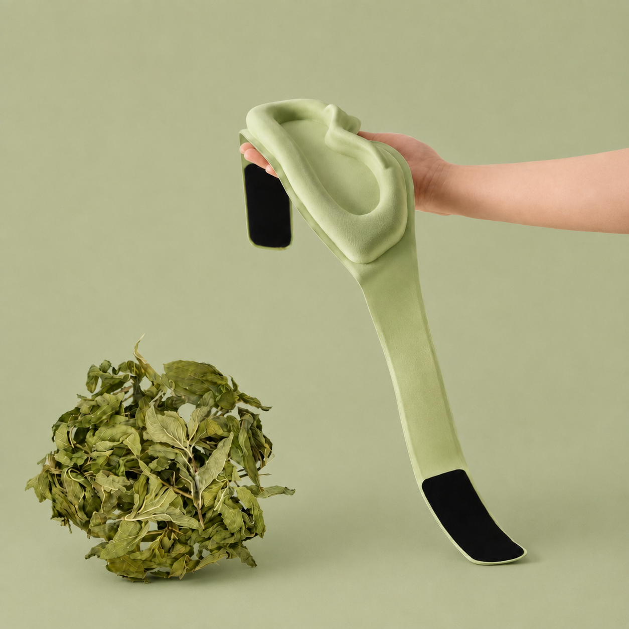 3D weighted sleep mask with Mugwort Herbal insert