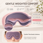 Light-blocking weighted sleep mask product view