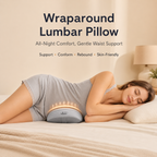 Adjustable memory foam lumbar pillow support detail