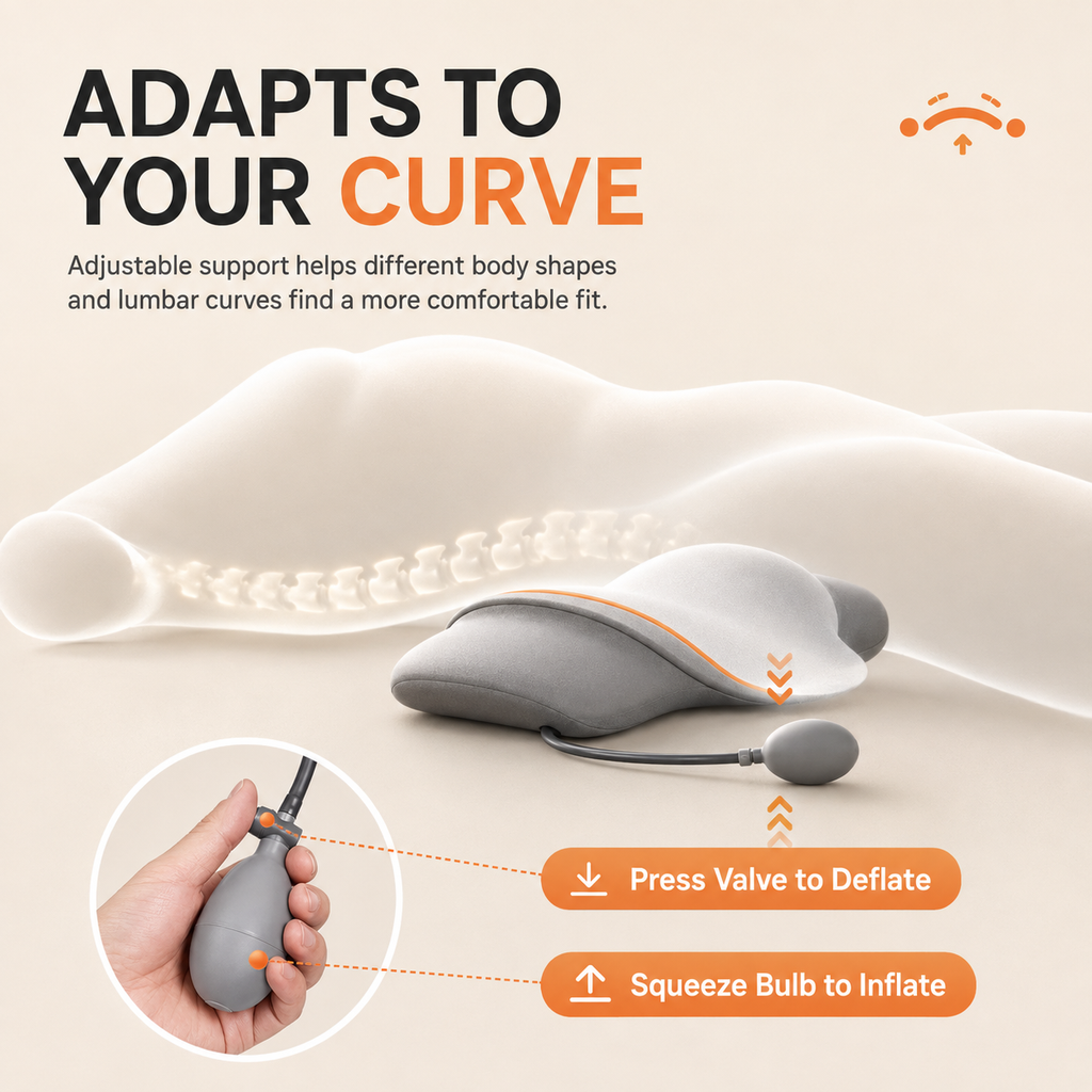 Adaptive memory foam back cushion product view