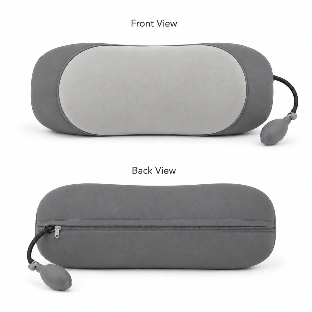 Removable cover and curved lumbar cushion profile