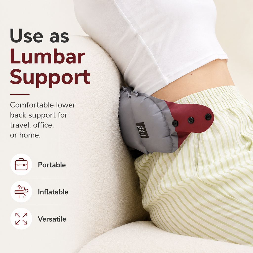 Adjustable U-shaped travel neck support pillow