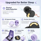 Lundrea S1 soft silicone earplug features and adjustable noise reduction dial