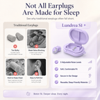 Lundrea S1 adjustable sleep earplugs compared with traditional earplugs