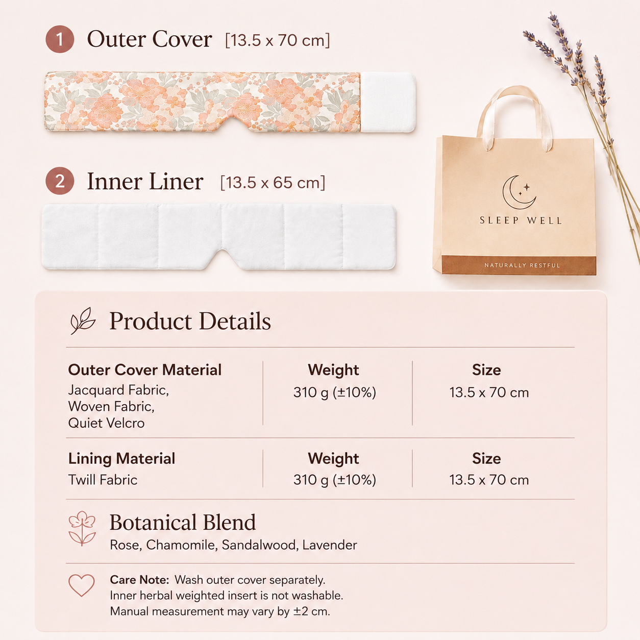 Portable aromatherapy sleep mask for rest and travel