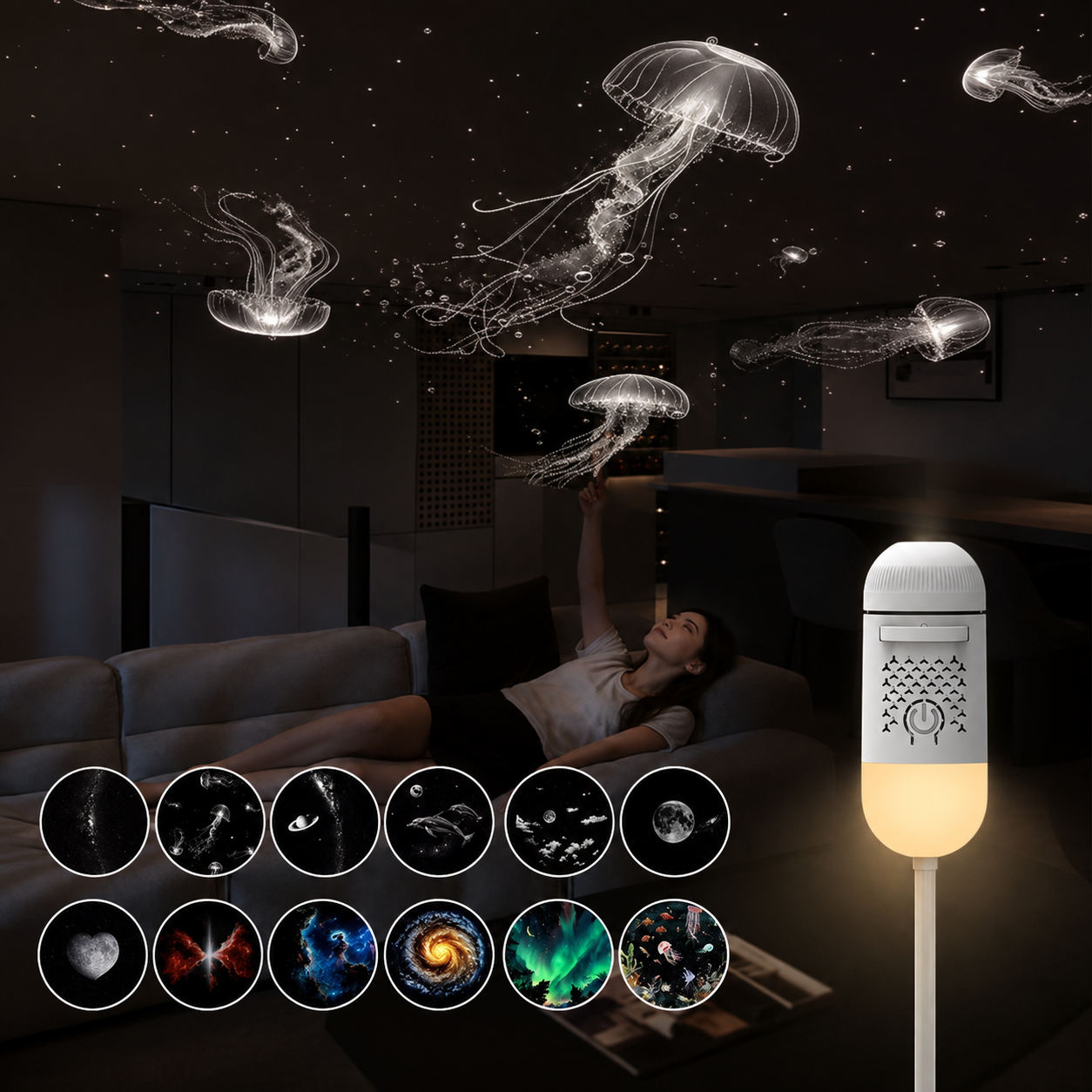 Starry sky wall lamp Ceiling Galaxy Package with 12 galaxy effects