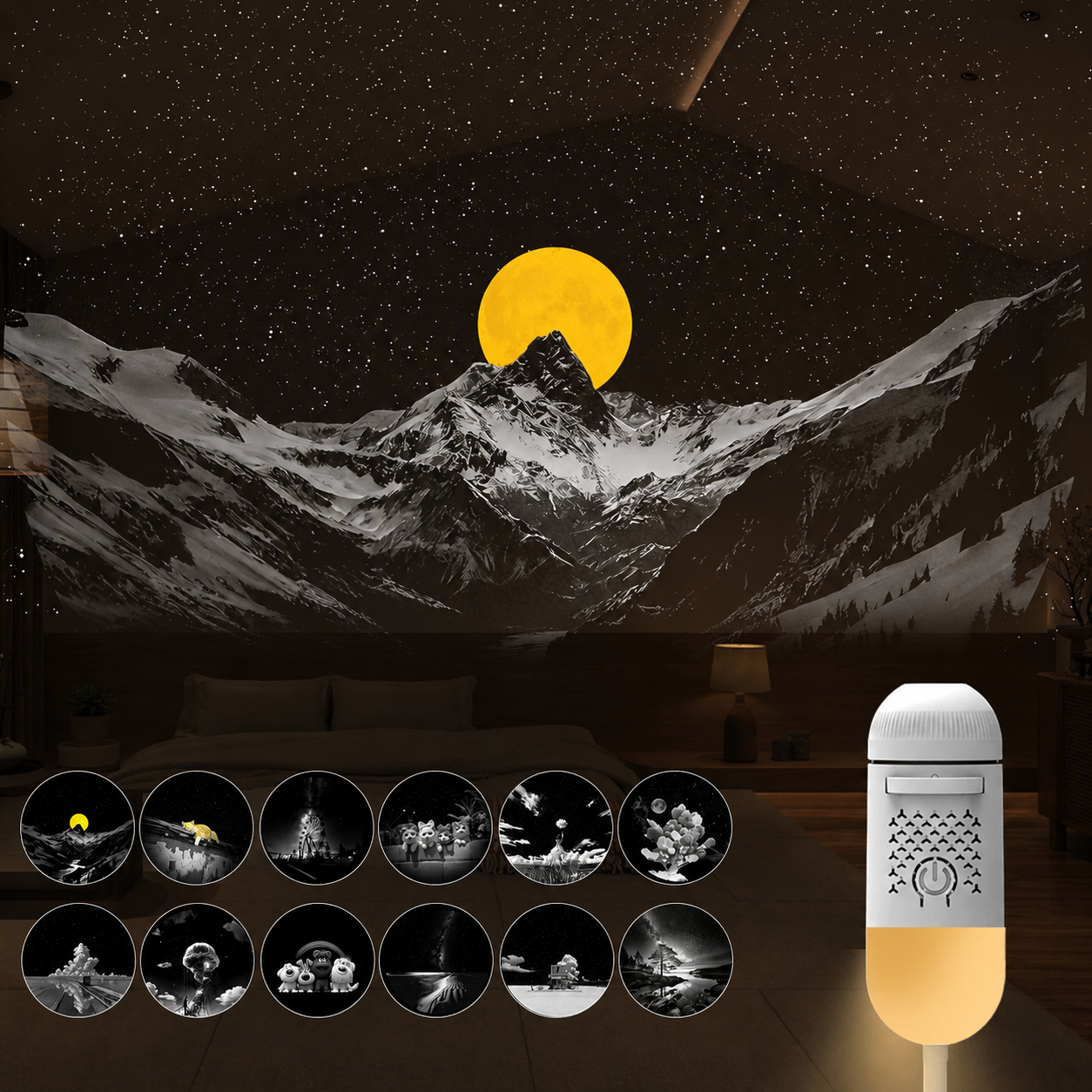 Starry sky wall lamp Wall Galaxy Package with 12 wall effects